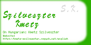 szilveszter kmetz business card